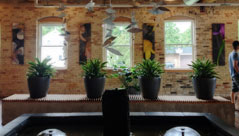 Goei Center, Grand Rapids MI, 5ft x 24in prints mounted for frameless installation