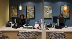 Medical Office Reception Area, Spectrum Health Medical Group, Grand Rapids MI 24in x 36in framed fine art print installations