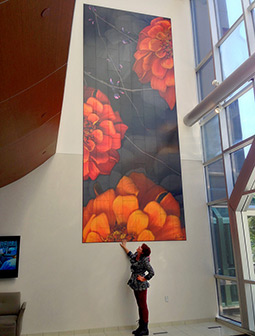 Atrium/Lobby, 50 Monroe Place, Grand Rapids, MI 20ft x 8ft tile installation